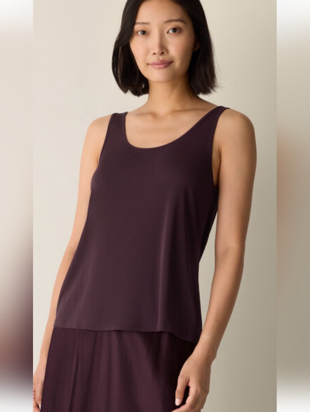 Elieen Fisher 100% Silk Tank Women Large